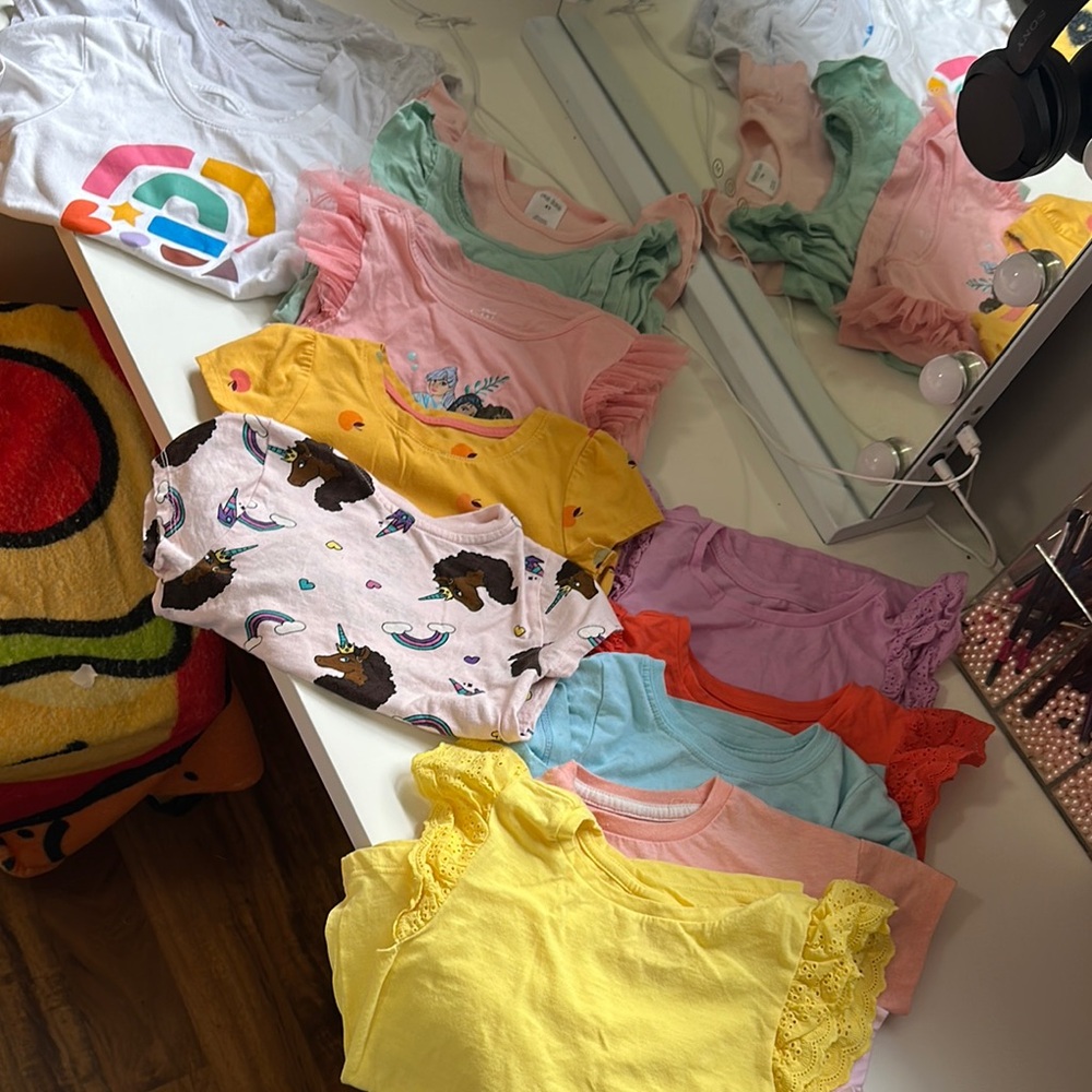 Colorful toddler top bundle